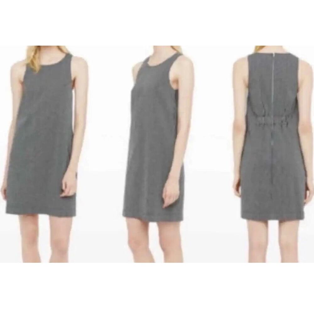 Club Monaco Blue and  White Railroad Striped Cotton Sleeveless mini Dress Size 4